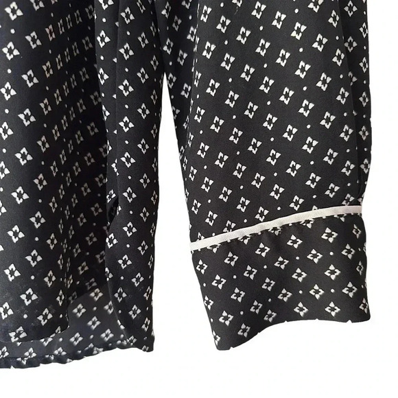 LOFT | NWOT | LONG SLEEVE BLACK & WHITE TUNIC TOP | SIZE: SMALL - Picture 5 of 9